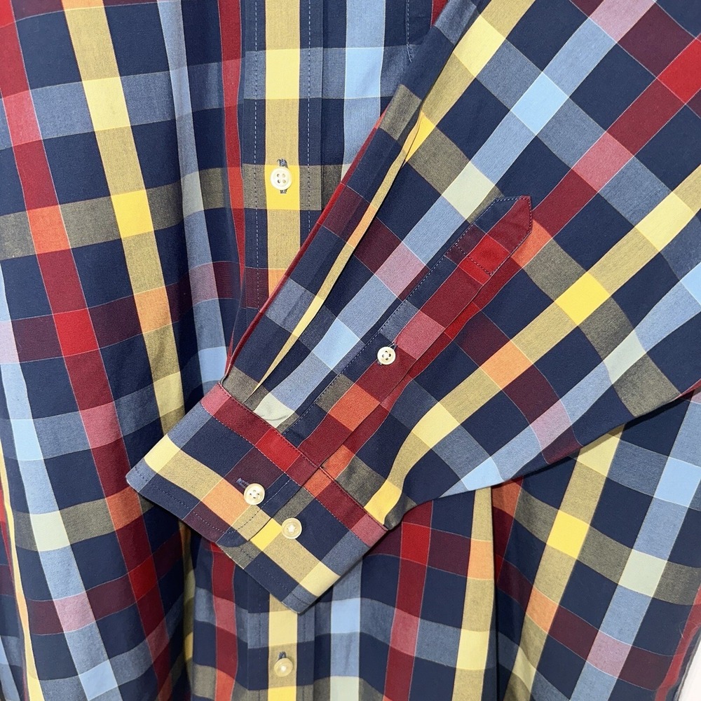 Jos‎ A. Banks Mens Traveler's Checkered Long Sleeve Button Down Shirt XL - Picture 5 of 16
